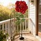 1 Giant Red Artificial Rose with Stem and Base Large Flower for Wedding Party Decor